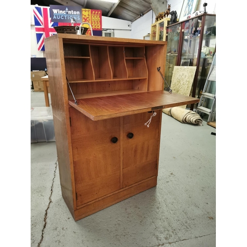 194 - Mid Century Bureau with Key