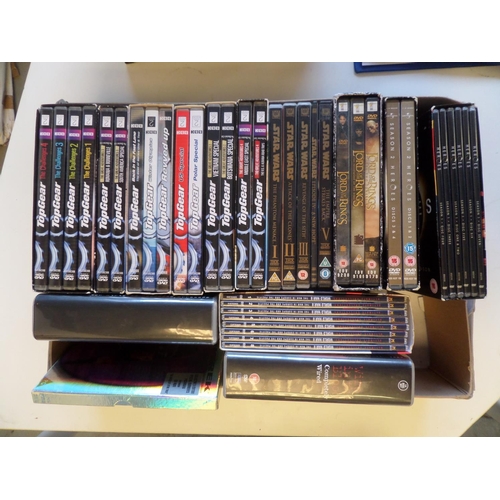 502 - DVD B0x Sets Inc. Top Gear, Star Wars, Wire in the Blood etc.