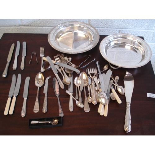 134 - Silver Plated Serving and Cutlery