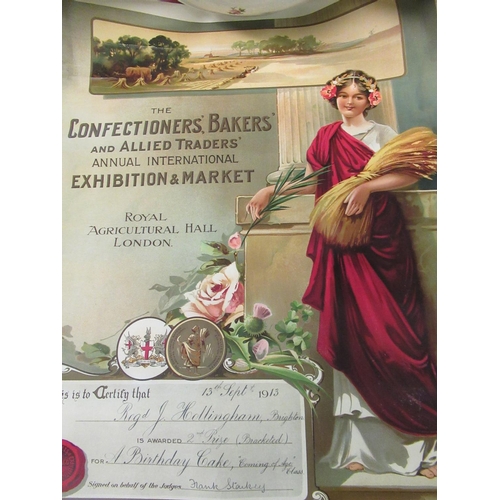 657 - Selection of Bakery Certificates ( 1912/13)