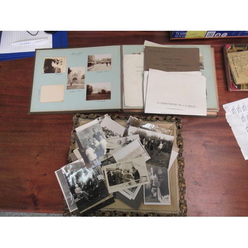 658 - Early 20th C Photo Album and Frame