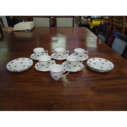 631 - M2 Czechoslovakian Rose Pattern Part Teaset