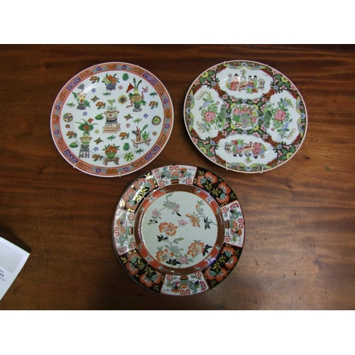 636 - 3 Oriental Plates