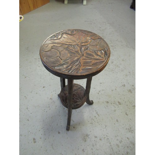 81a - Small Hand Carved Table