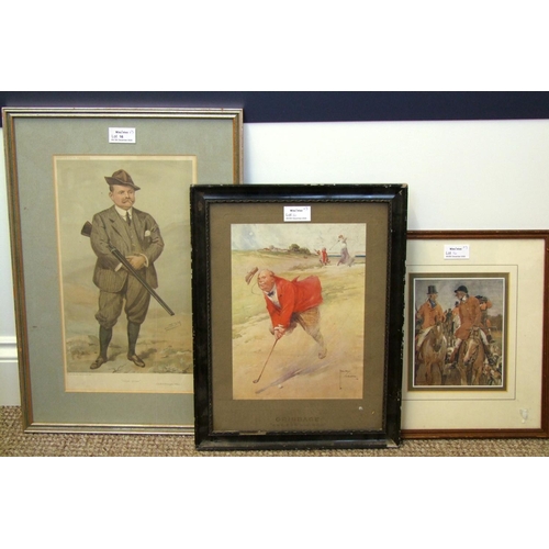 16 - 3 Prints With Hunting and Sports Theme.