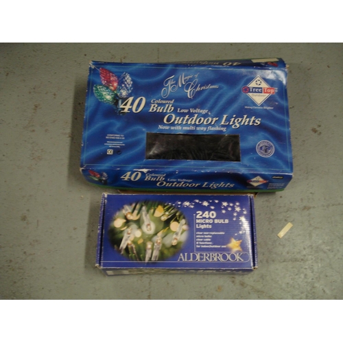 36 - 2 Boxes of Christmas Lights - 1 x 40 Outdoor and 1 x 240 Indoor/Outdoor Set