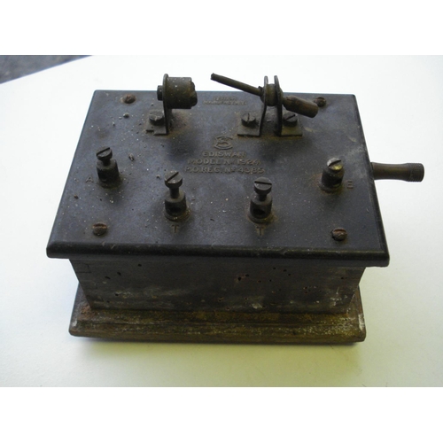 115 - Vintage Edishaw Model no. 1924 Morse Code Machine with Headphones