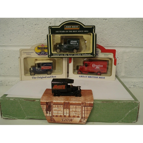 72 - John West, Branston Pickle, Carnation and Mars Model Collectors Vans