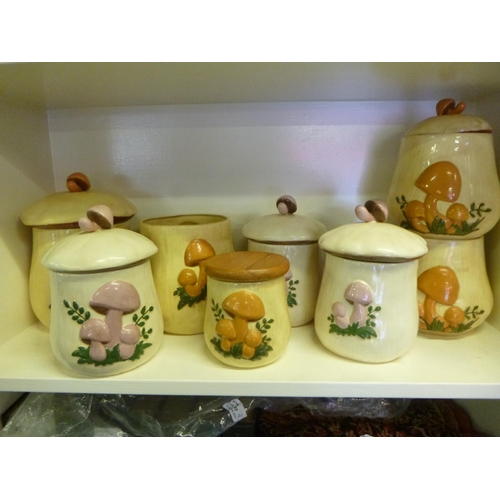 70 - A Set of Mushroom Design Pots