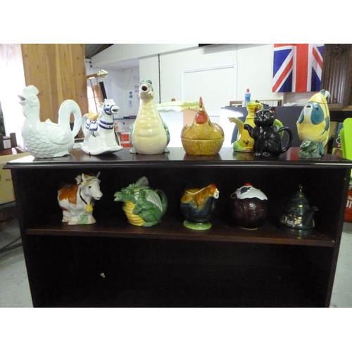 72 - 11 Collectable Teapots and a Small Hen Egg Container