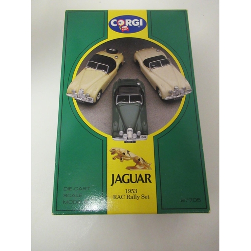 70 - Corgi Jaguar 1953 Rally Set of 3 x Cars