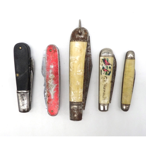 96 - 5 Vintage Pen Knives