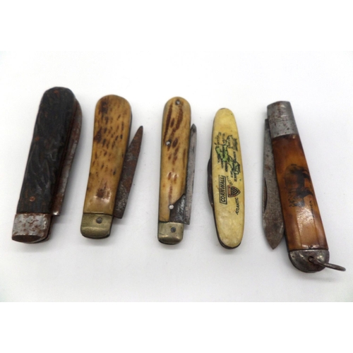 97 - 5 Vintage Pen Knives , Hunting