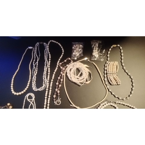 106 - A Large Quantity of Faux Pearl Jewellery