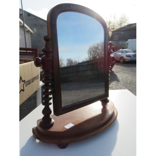 203 - Dressing Table Mirror with Turned Supports