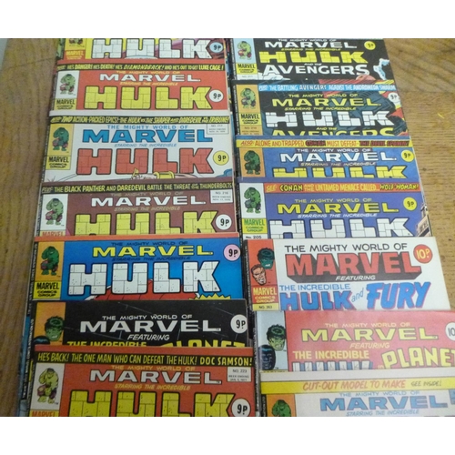 149 - Marvel Comics x 20 - The Incredible Hulk 1977 and 1976, 1997 x 5 No. 223/225/234/235/263 and 15 x 19... 