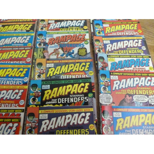 154 - Rampage Weekly Comic - Marvel x 22.  No.12 to 34