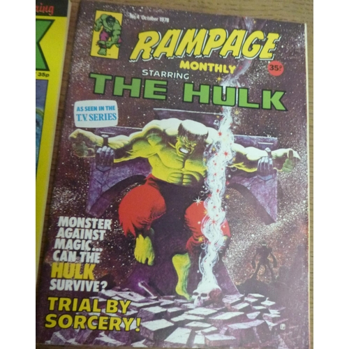 159 - Rampage Monthly 1978 Marvel Comics x 7, no. 1 to 7