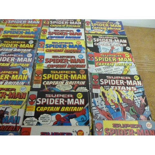 163 - Spiderman 1977 x 27 Marvel Comics no. 229 to 255