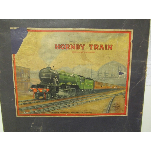 3 - Hornby Clockwork Train Set No.601 Goods Set in Good Working Order and additional Goods Cart (No Key)