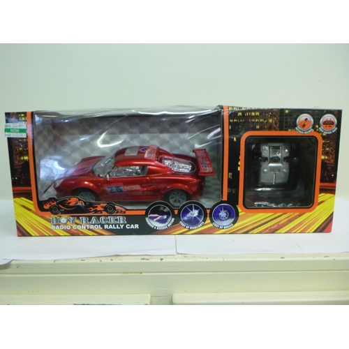 121 - Radio Controlled 'BoyRacer' Rally Car - Red Racer - Boxed