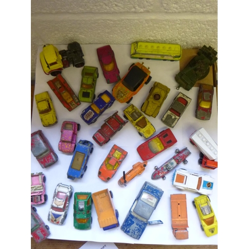 127 - A box of Mostly Dinky Cars, Hovercraft Etc