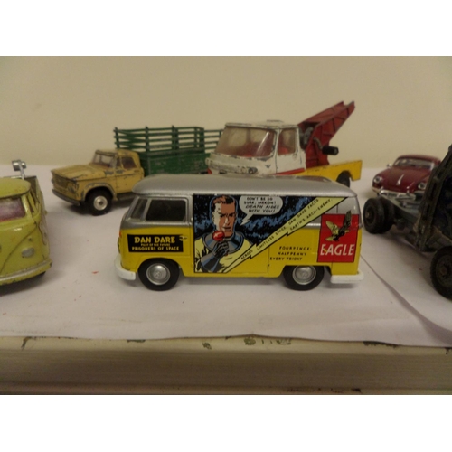 145 - A Box of model vehicles including Corgi Dan Dare