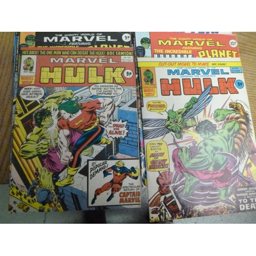 149 - Marvel Comics x 20 - The Incredible Hulk 1977 and 1976, 1997 x 5 No. 223/225/234/235/263 and 15 x 19... 