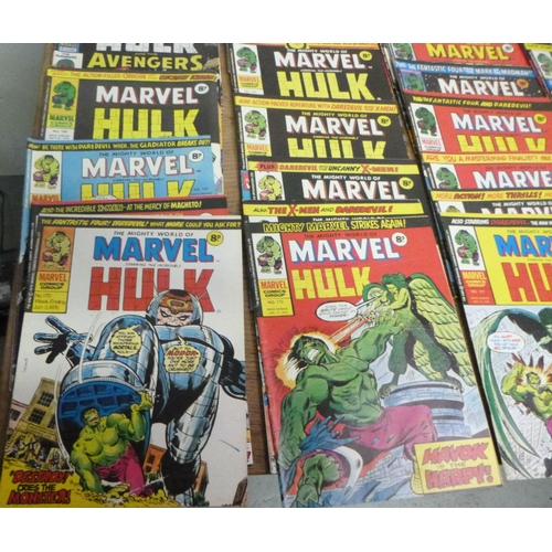 151 - 1976 Incredible Hulk x 33 Comics no. 170 to 202.