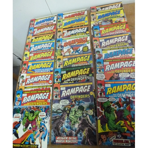 154 - Rampage Weekly Comic - Marvel x 22.  No.12 to 34