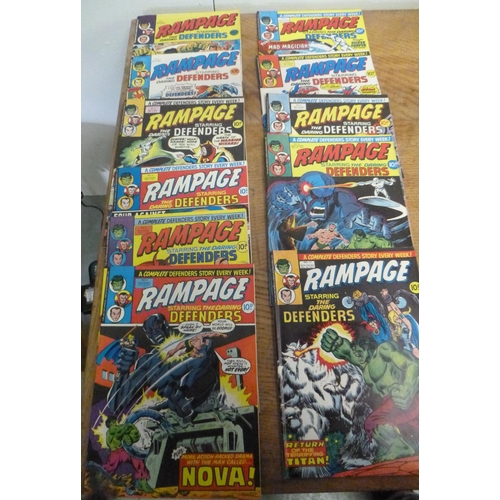 155 - Rampage Weekly x10  - Marvel Comics 1977 NO. 1 to 11