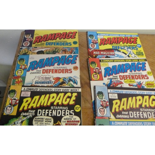 155 - Rampage Weekly x10  - Marvel Comics 1977 NO. 1 to 11