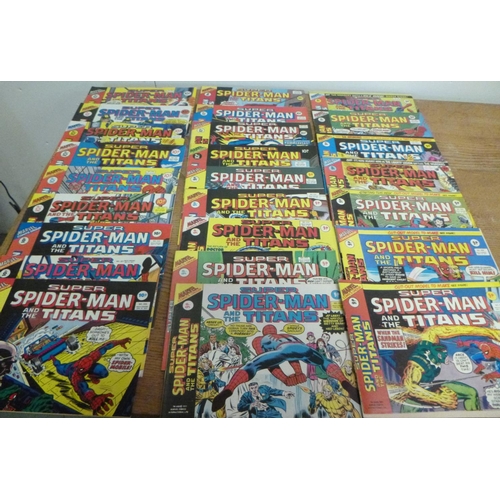 156 - 40 x Mixed Marvel Comics 1974 - 1978, Black Magic, 2000AD, Weird War. House of Secrets and More