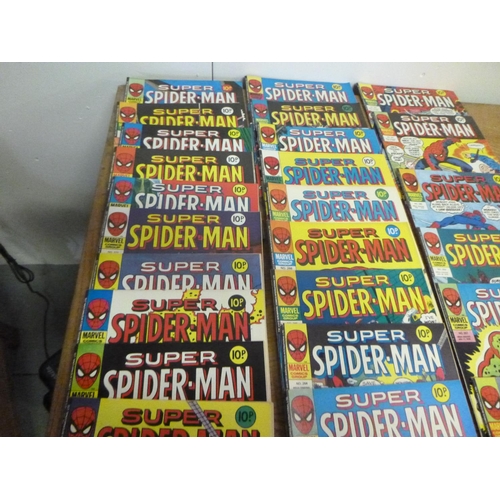 164 - Spiderman 1978 x 25 Marvel Comics no. 267 to 282 ( not including no. 272)