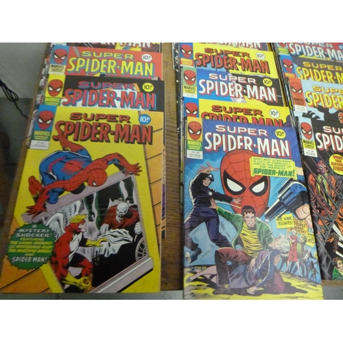 165 - Spiderman 1978 to 1979 x 25 Marvel Comics, 1979 no.308, 1978 No.283 to 307 ( not including 297)