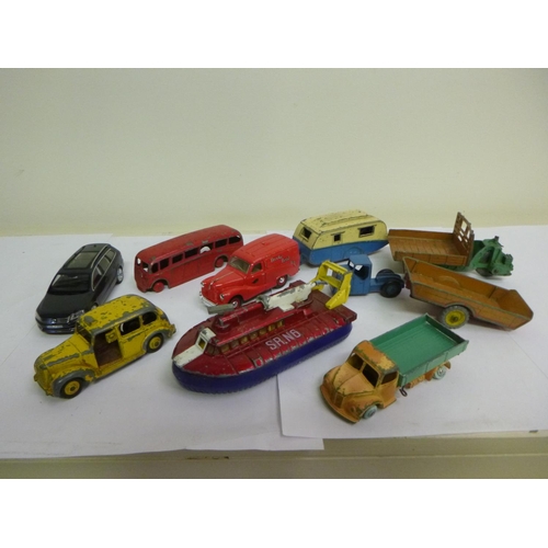 107 - A Box of model vehicles, mainly Dinky including Hovercraft