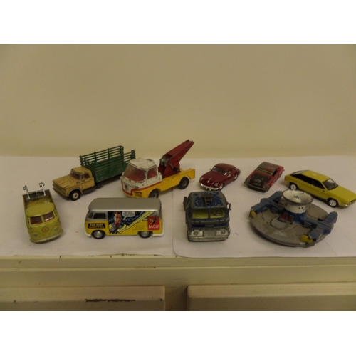 145 - A Box of model vehicles including Corgi Dan Dare