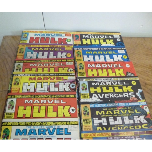 149 - Marvel Comics x 20 - The Incredible Hulk 1977 and 1976, 1997 x 5 No. 223/225/234/235/263 and 15 x 19... 