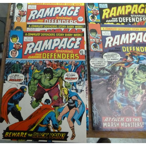 154 - Rampage Weekly Comic - Marvel x 22.  No.12 to 34