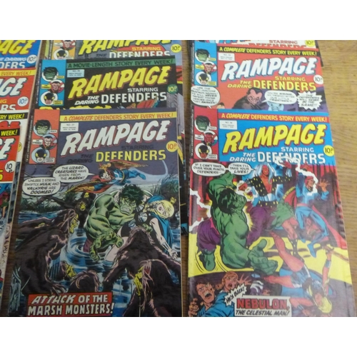 154 - Rampage Weekly Comic - Marvel x 22.  No.12 to 34