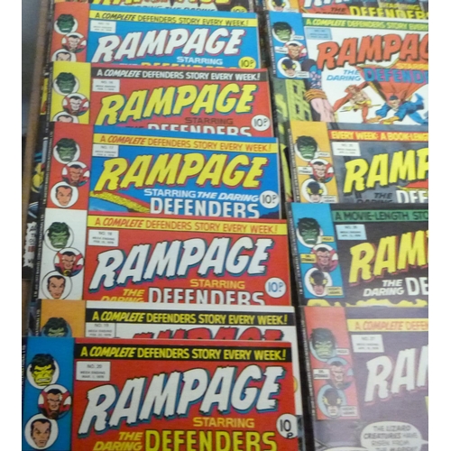 154 - Rampage Weekly Comic - Marvel x 22.  No.12 to 34