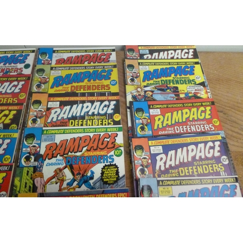 154 - Rampage Weekly Comic - Marvel x 22.  No.12 to 34