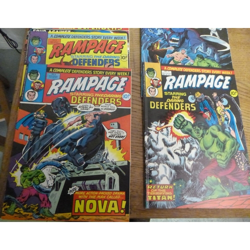 155 - Rampage Weekly x10  - Marvel Comics 1977 NO. 1 to 11