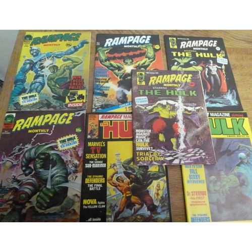 159 - Rampage Monthly 1978 Marvel Comics x 7, no. 1 to 7