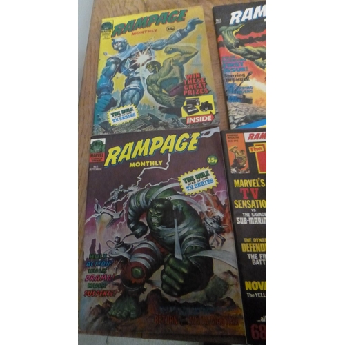 159 - Rampage Monthly 1978 Marvel Comics x 7, no. 1 to 7