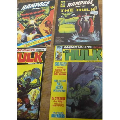 159 - Rampage Monthly 1978 Marvel Comics x 7, no. 1 to 7