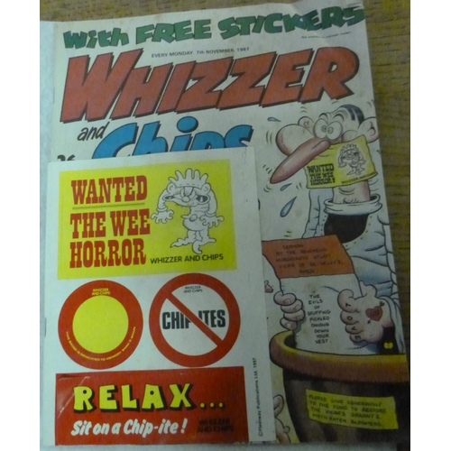 171 - Whizzer and Chips Comics 1985- 1987  x 48, 1985 x 2, 1986 x 19, 1987 x 27 and 3 Special  07/11/1987 ... 