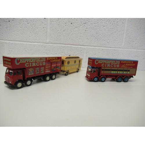 35 - 11 x Corgi Classic Chipperfields Circus Diecast 1:50  - All New Condition 
To Include: 
1.	 AEC Pole... 