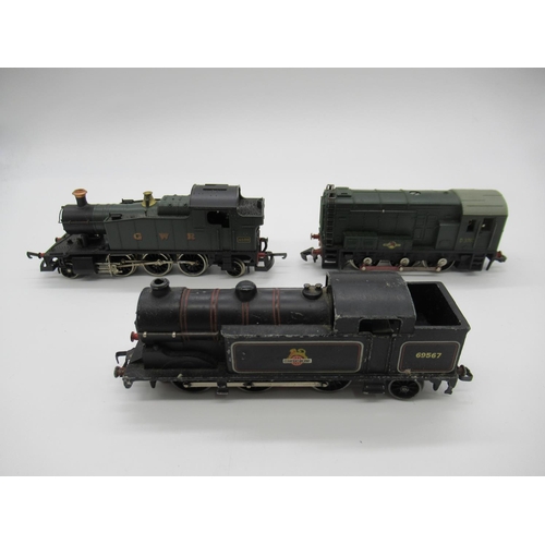 400 - 3 x 00 Gauge Model Railway Engines - Hornby, Lima and 1 other - GWR Livery