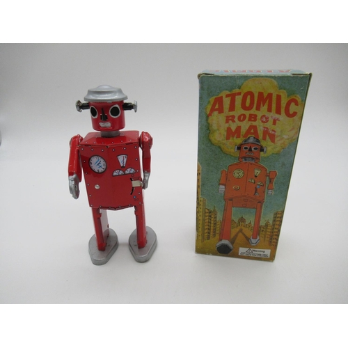 405 - Atomic Robot Man and 2 other tinplate toys